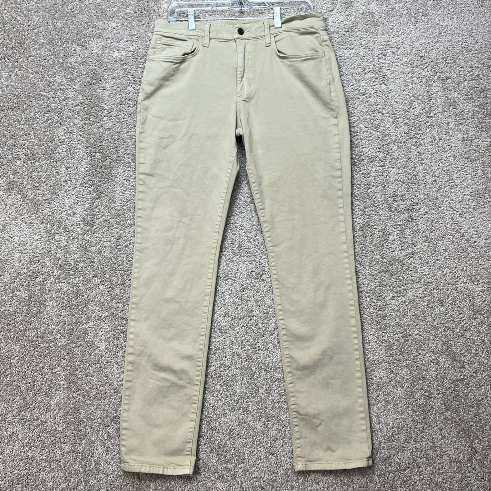 Joe's Jeans Slim Fit Pants‎ Mens 32x32 British Khaki Tan 5-Pocket Stretch Chino